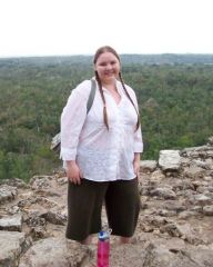 Atop a Mayan pyramid in Coba, MX, in March '08. What a climb! And then there was climbing back down... o_0