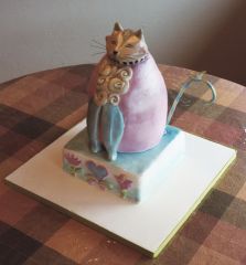 cat cake...weird..but they liked it!