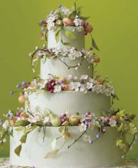 spring flower cake, featured in a local bridal magazine.