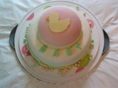 Baby duck cake for a shower