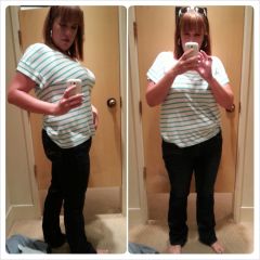 In a size 14 jeans!