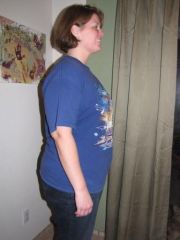 sideview of 46lbs lost in 2.5 months!!!