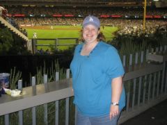 At a Dodgers game in 2008.