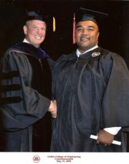 Leo Graduation with Professor