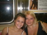 My daughter and I on the subway in NYC a few years ago.