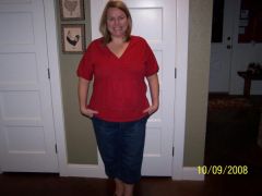 This picture is at 50lbs Down!  That is a cheesy grin...not very natural looking.  But I am happy!
