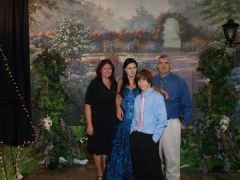 My husband, son, daughter and I on her graduation June 30 2010.  This is 6 months after the VSG