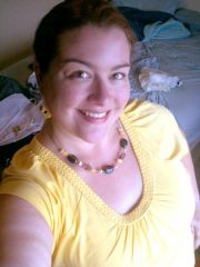 New yellow top and jewelry from Cato's. July 2010... size 18 top. Getting a few new clothes made me feel so good!!

Also the jewelry has grey and black in it as well and I plan to wear it with that size 12 dress which you can see pics of in this album.