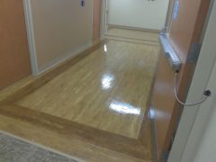 Look at that floor shine!!