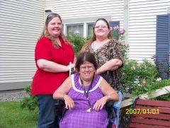 me, my mom and her friend. I was huge