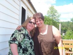 me with sis in law I wore flowy shirts to hide the fat