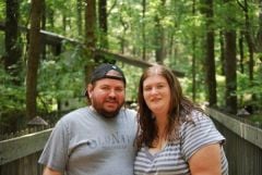 Hubby and I at Oak Mountain