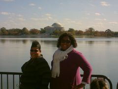Visiting the Martin Luther King Jr. Memorial with my cousin