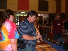 Checking out another flute
