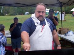 Playing chef with my volunteer Fire Department.