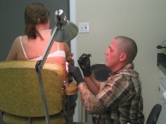 tattoo... I felt comfortable enough to take my shirt off..... def don't remember those days