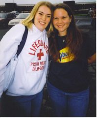 Me And heather last day of high school 2004... geese