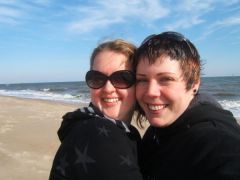 with my partner at VA Beach
