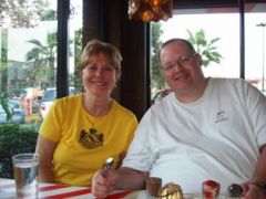 My Aunt Judy & I at the TGI Fridays directly across the street from Hospital Angeles, Tijuana, Mexico for me last meal.