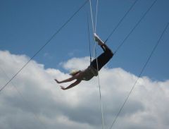 Me on the trapeze! woohoo! I'm flying!