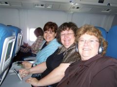 On the airplane - 4/19/08