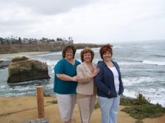 Three Amigos! At Sunset Cliffs in San Diego.