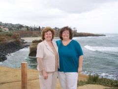 Mom and me at Sunset Cliffs