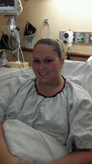 Before surgery at the hospital