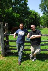 my brother and me in the land between the lakes, KY, june 2008. 260 lbs.