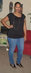 I had to throw this pic in...I'm not quite to my next picture goal but I'm down 65 lbs and in this pic a size 14 skinny jeans from Old Navy!!! I have never owned this size in my life!!!! yay me!!!