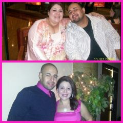 Hubby and I -Before and After