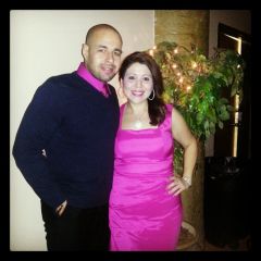 Hubby and I- Christmas Party