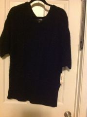 Black Lightweight Loose Knit Sweater    2x