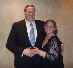 Husband and me at my friend's wedding (Sept. 8, 2012)