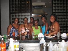 Angie with friends and sisters on Girls trip to DR Nov 2011