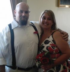 My Wedding Day!! 8/23/2008
My husband and I.