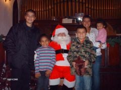 ALL MY KIDS WITH SANTA