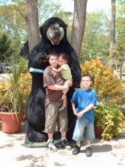 MY 12 AND 6 YR. SONS WITH MY 3YR DAUGHTER AT THE ZOO