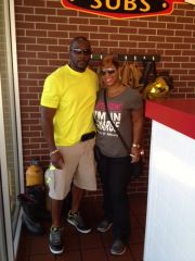 Me and Hubby at firehouse