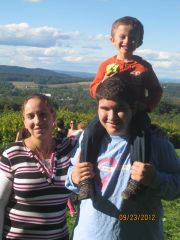 Me and My Sons Apple picking