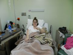 Right After Surgery. The Meds were working great! :)