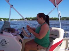 driving the boat in Florida