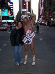 Me and the naked cowboy NYC 11/12/08
