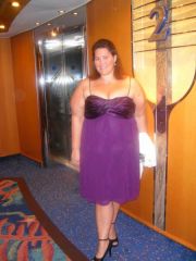 Formal night on the cruise. But look at the shoes!!! My arms are still huge, but I am getting there.