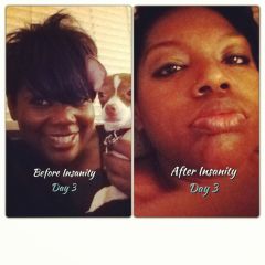 Before and After Insanity Workout