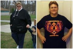 Me at 285 March 31, 2012, and me at 190 on 2/28/13