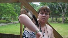 Me in Honduras playing with the monkeys