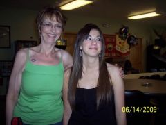 Michele and my daughter, Mary, at her graduation party.