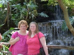 My oldest daughter Amanda and I at eden park
