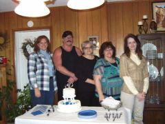 My parents 45th anniversary. I am the second from the front.  I have one sister who is too skinny (type A personality) and the other fights with her weight as well, but she is very tall and that helps!